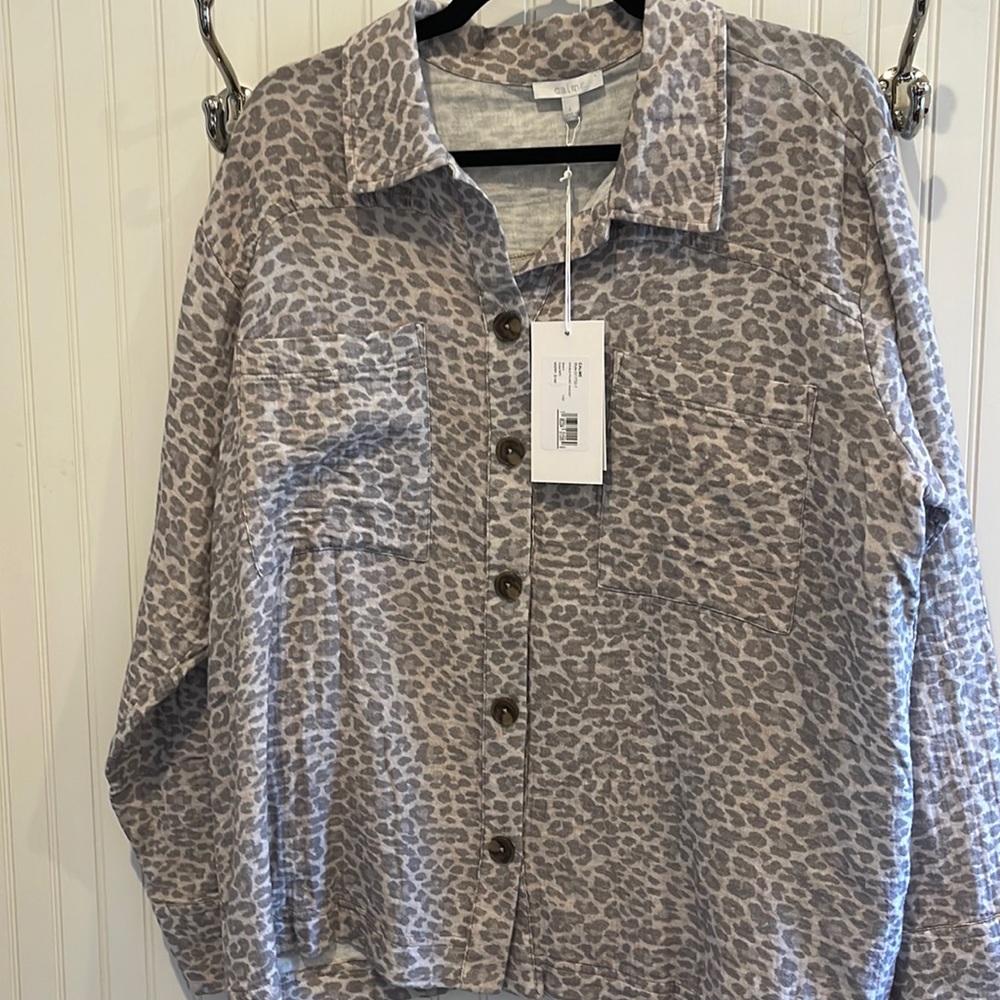 NWT Johnny Was Calme Double Pocket Shacket!